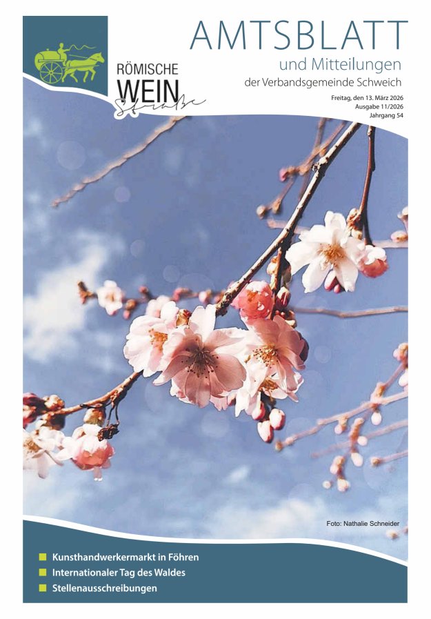 Amtsblatt VG Schweich Titelblatt 11/2026