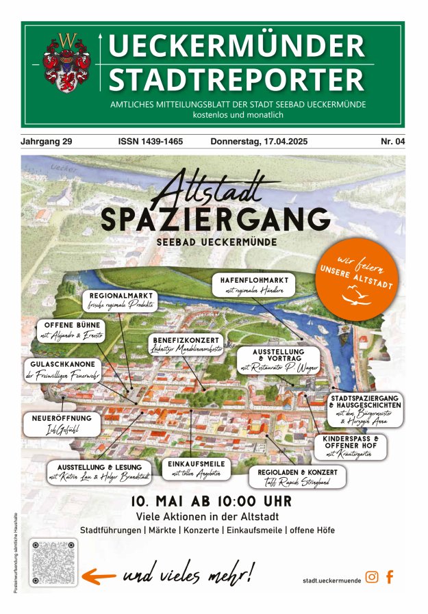 Ueckermünder Stadtreporter Titelblatt 04/2025
