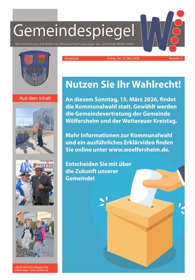 Der Gemeindespiegel Titelblatt 11/2026