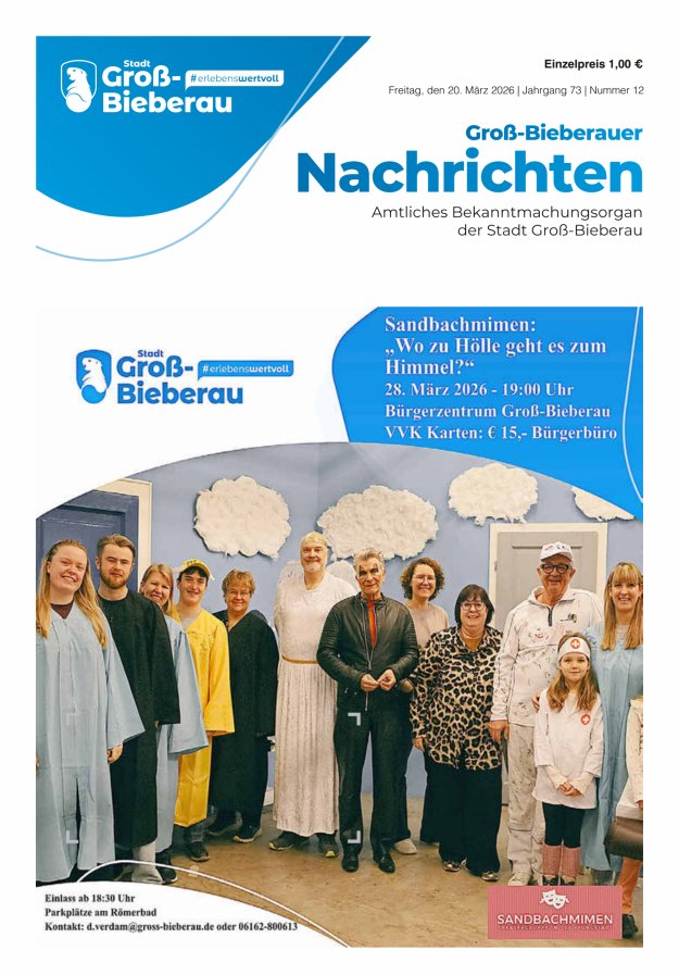 Groß-Bieberauer Nachrichten Titelblatt 12/2026