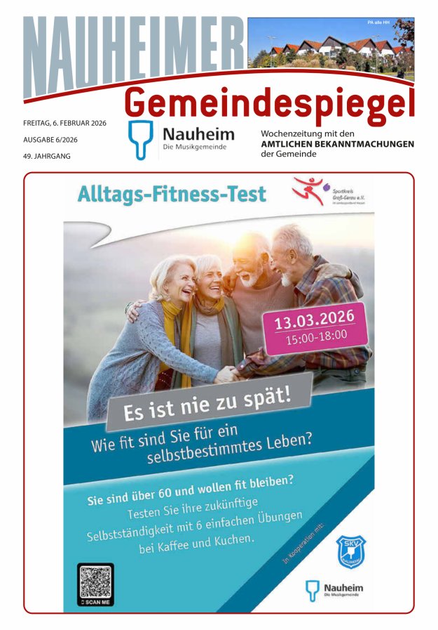 Nauheimer Gemeindespiegel Titelblatt 06/2026