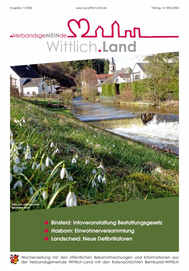 Mein Wittlich.Land Titelblatt 11/2026