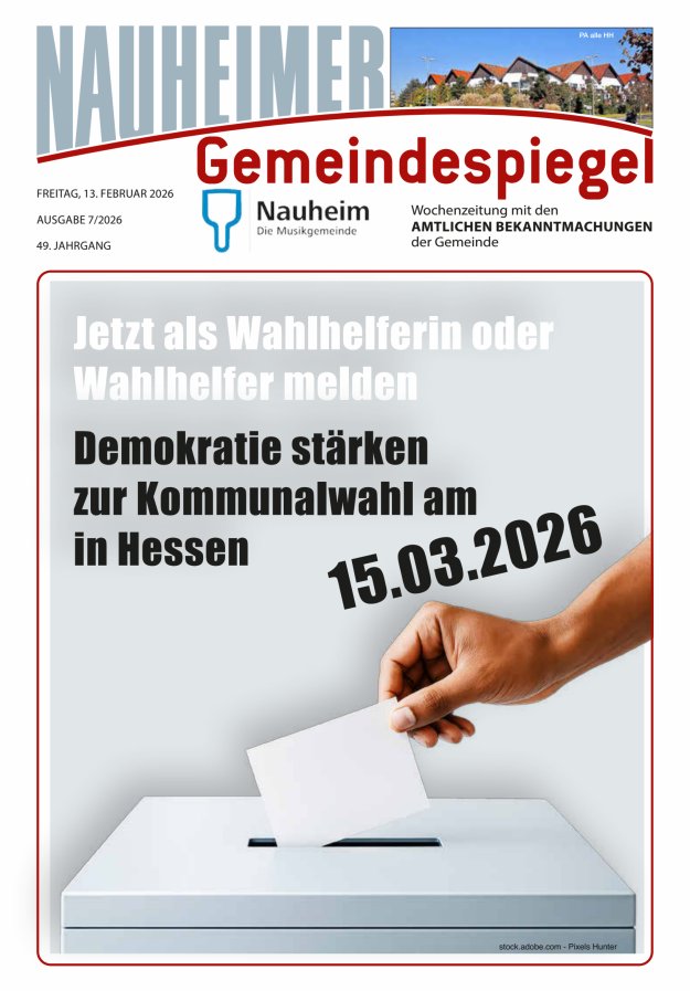 Nauheimer Gemeindespiegel Titelblatt 07/2026