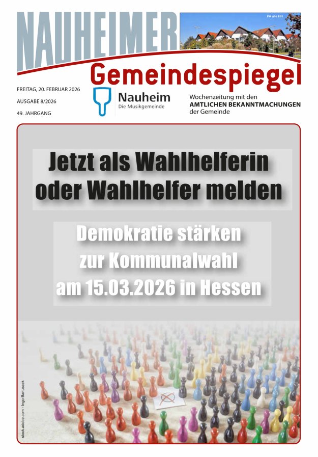 Nauheimer Gemeindespiegel Titelblatt 08/2026