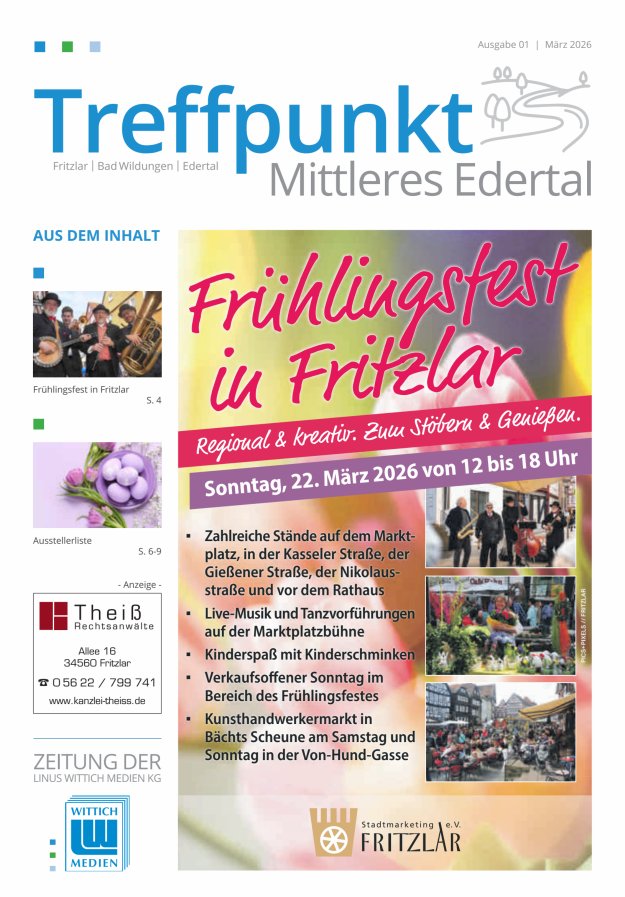 Treffpunkt Mittleres Edertal Titelblatt 01/2026