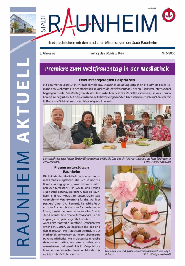 Raunheim aktuell Titelblatt 06/2026