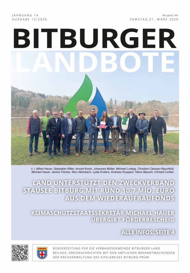 Bitburger Landbote Titelblatt 12/2026