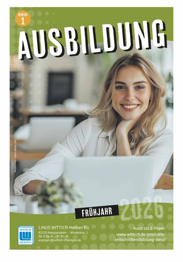 Ausbildungsratgeber Chiemgau  Titelblatt 12/2026