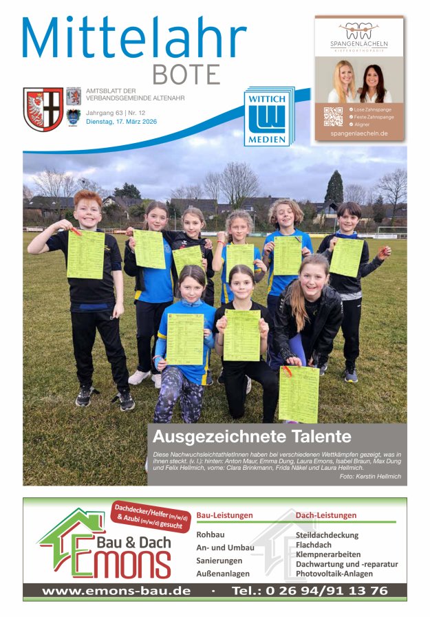 Mittelahr Bote Titelblatt 12/2026