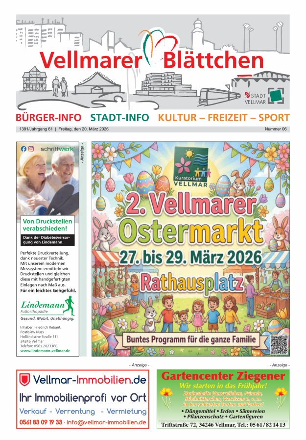 Vellmarer Blättchen Titelblatt 06/2026