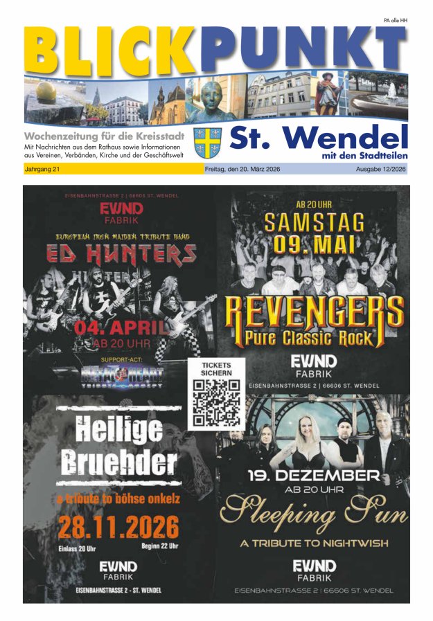 Blickpunkt St Wendel Titelblatt 12/2026