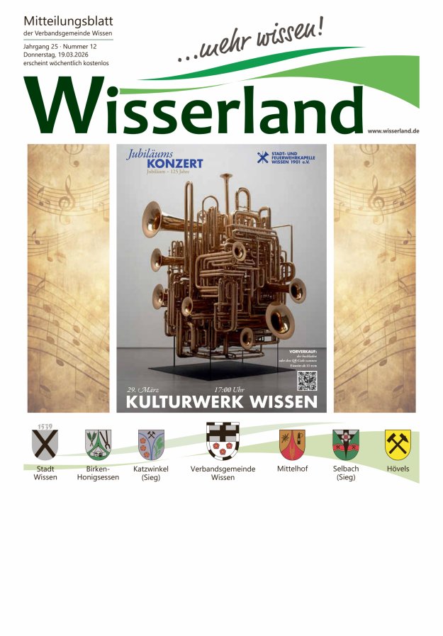 Mitteilungsblatt Wissen - Wisserland...mehr wissen! Titelblatt 12/2026