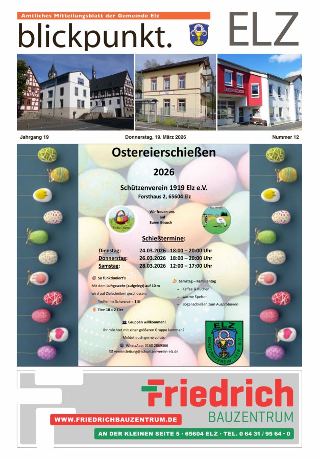 Blickpunkt Elz Titelblatt 12/2026
