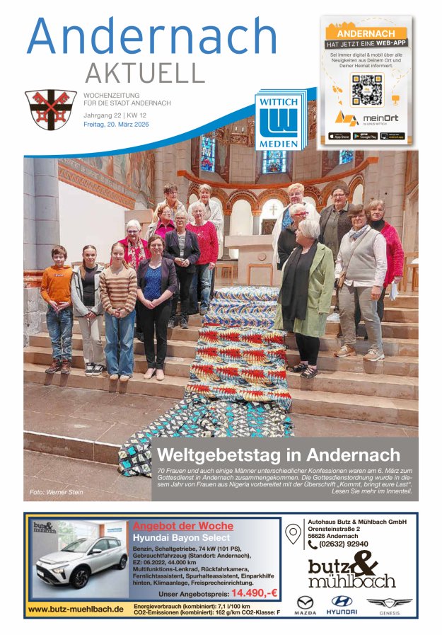 Andernach aktuell Titelblatt 12/2026