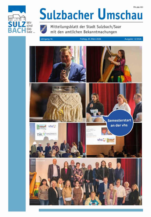 Sulzbacher Umschau Titelblatt 12/2026