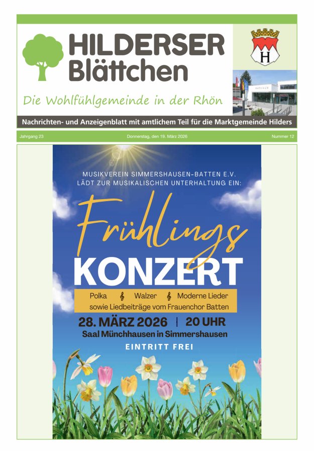 Hilderser Blättchen Titelblatt 12/2026