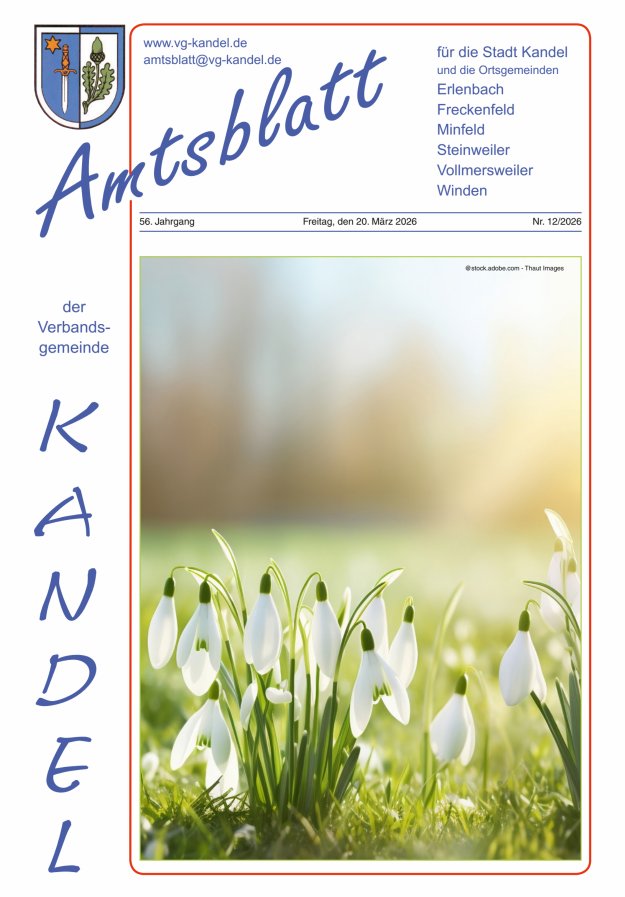 Amtsblatt VG Kandel Titelblatt 12/2026