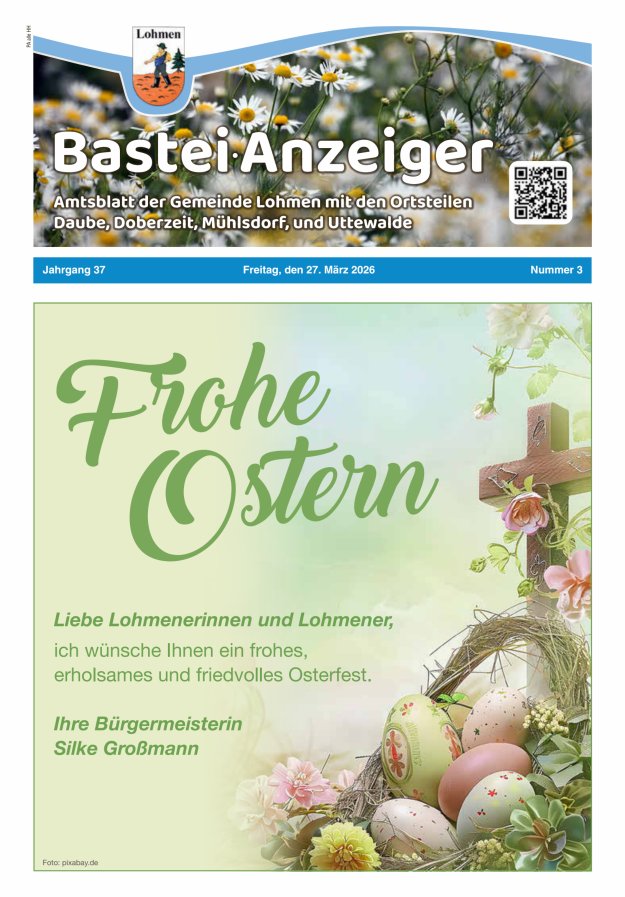 Bastei-Anzeiger - Amtsblatt der Gemeinde Lohmen mit den Ortsteilen Titelblatt 03/2026