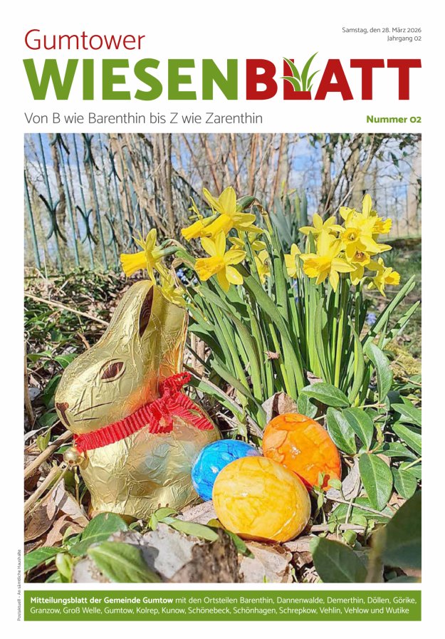 Gumtower Wiesenblatt Titelblatt 02/2026