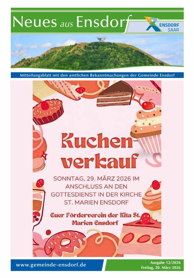 Neues aus Ensdorf Titelblatt 12/2026