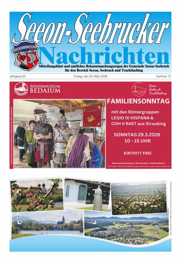 Seeon-Seebrucker Nachrichten Titelblatt 12/2026