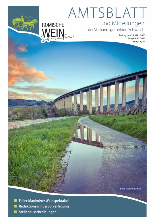 Amtsblatt VG Schweich Titelblatt 12/2026