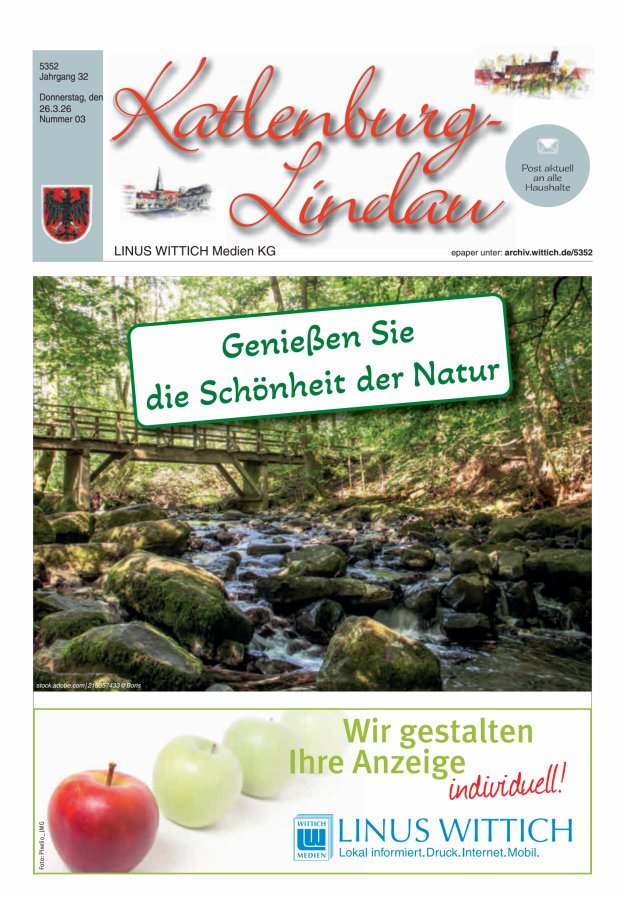 Blickpunkt Katlenburg Lindau Titelblatt 03/2026