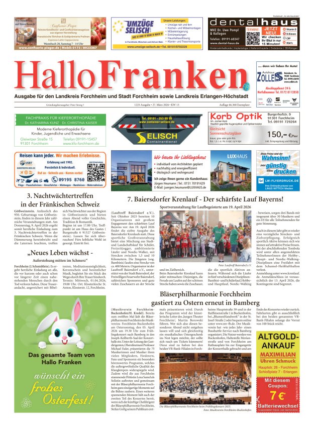 Hallo Franken Titelblatt 1225/2026