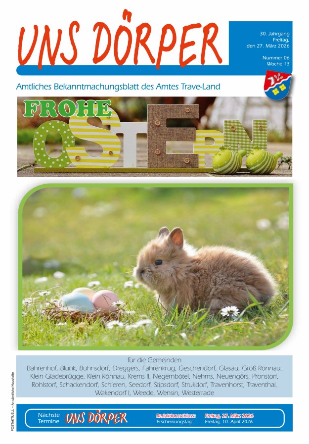 Uns Dörper Titelblatt 06/2026