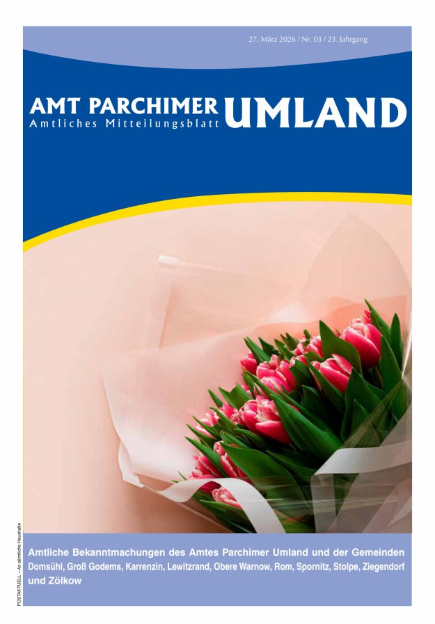 Amt Parchimer Umland Titelblatt 03/2026