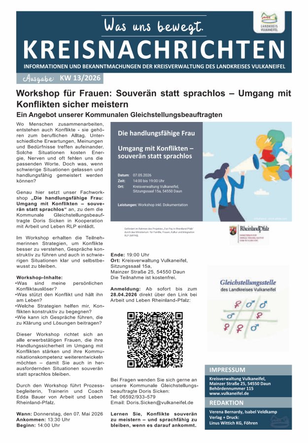 Kreisnachrichten Titelblatt 13/2026