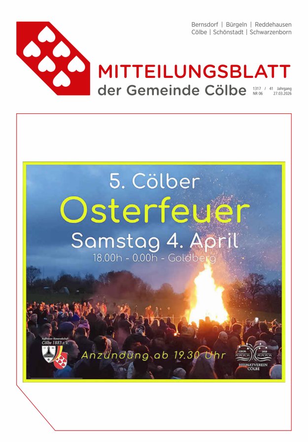 Cölbe Titelblatt 06/2026