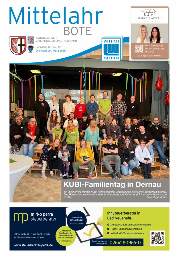Mittelahr Bote Titelblatt 13/2026