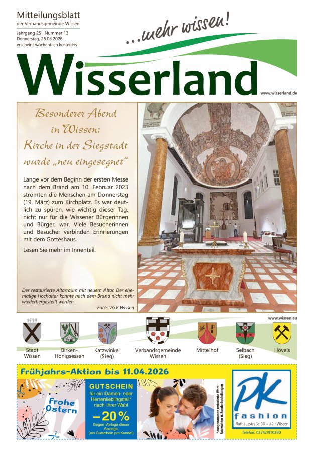 Mitteilungsblatt Wissen - Wisserland...mehr wissen! Titelblatt 13/2026