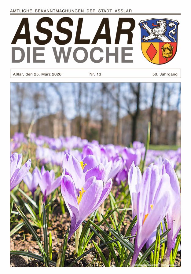 Asslar - Die Woche Titelblatt 13/2026