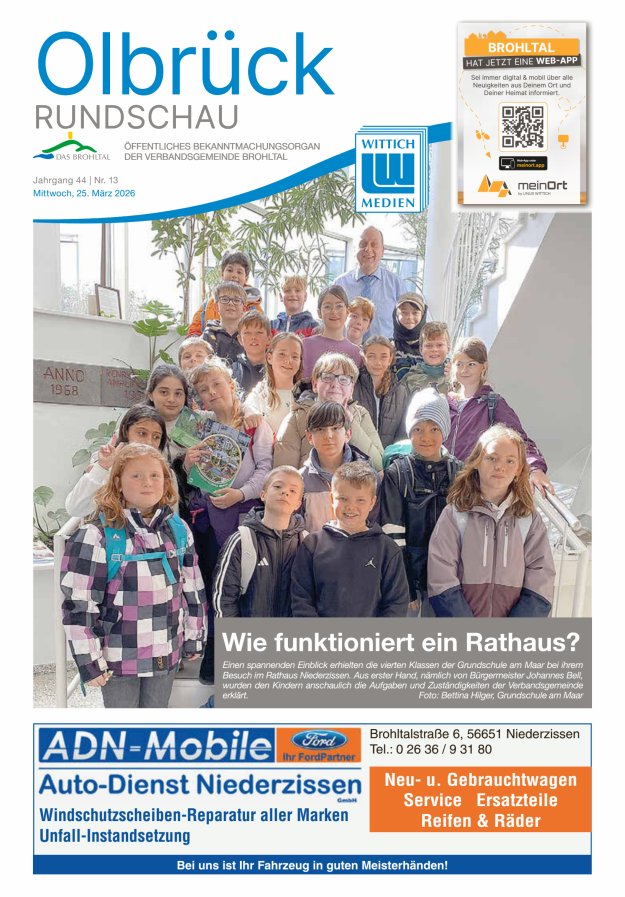 Olbrück Rundschau Titelblatt 13/2026