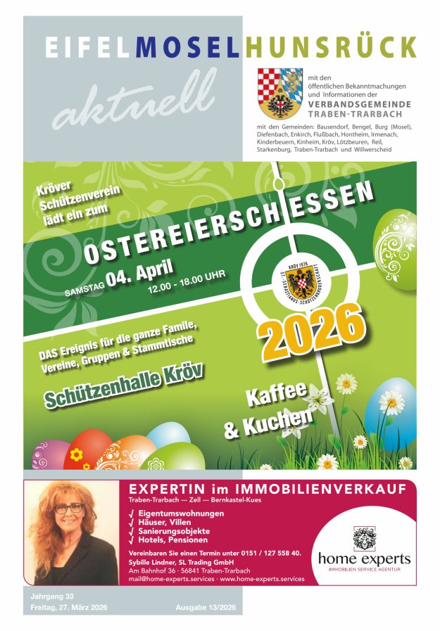 Eifel-Mosel-Hunsrück aktuell VG Traben-Trarbach Titelblatt 13/2026