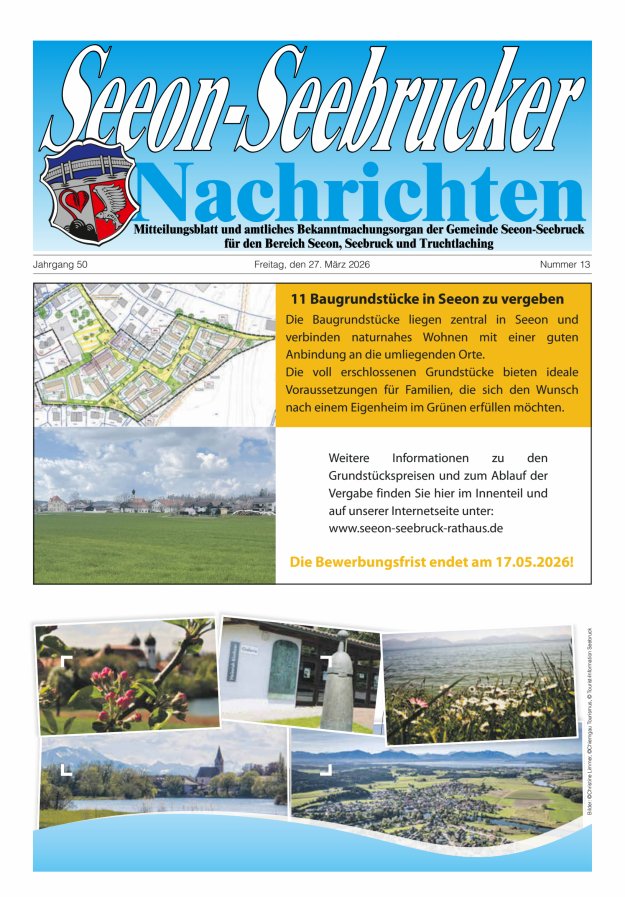 Seeon-Seebrucker Nachrichten Titelblatt 13/2026