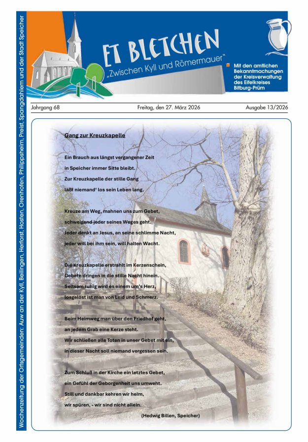 Et Bletchen VG Speicher Titelblatt 13/2026