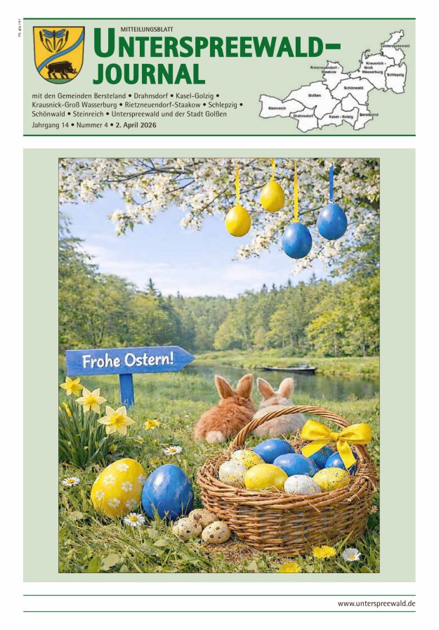 Unterspreewald-Journal Titelblatt 04/2026