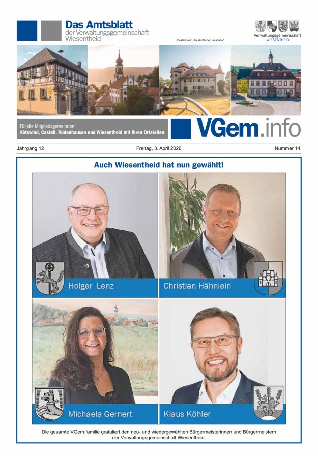 Wiesentheid Titelblatt 14/2026