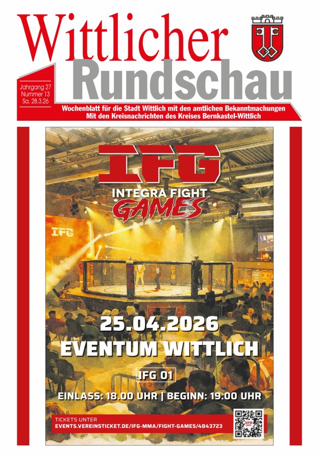 Wittlicher Rundschau Titelblatt 13/2026
