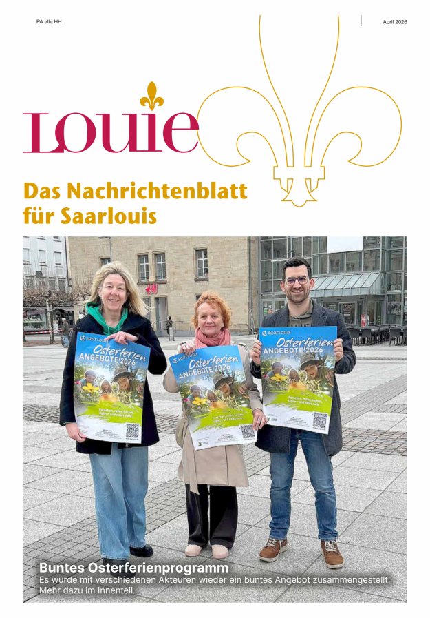 Louie - Nachrichtenblatt für Saarlouis Titelblatt 04/2026