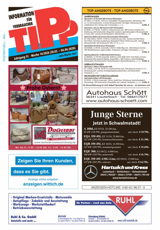 Tipp Vogelsberg Titelblatt 14/2026