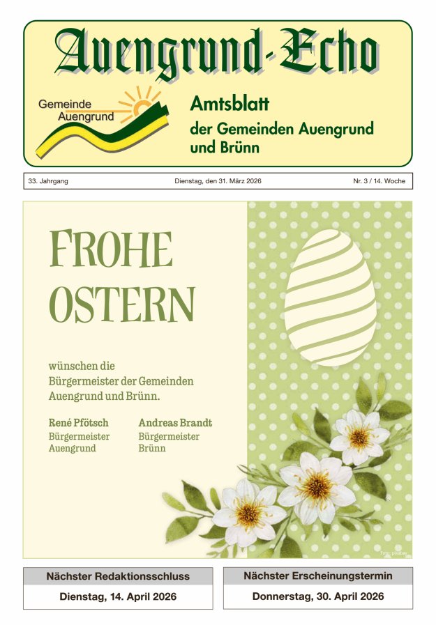 Auengrund-Echo Titelblatt 03/2026
