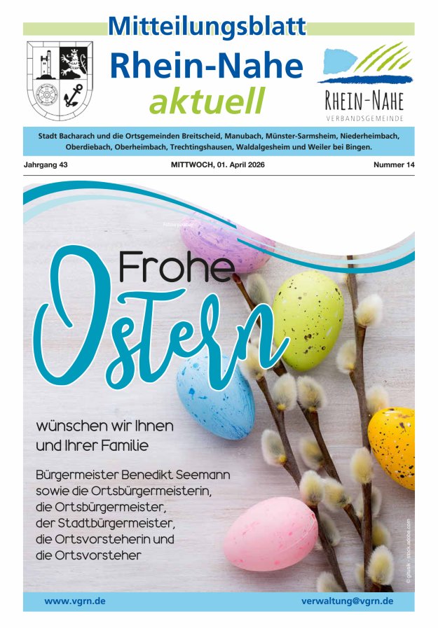 Rhein-Nahe aktuell Titelblatt 14/2026