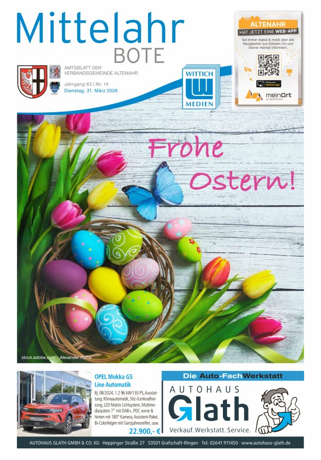 Mittelahr Bote Titelblatt 14/2026