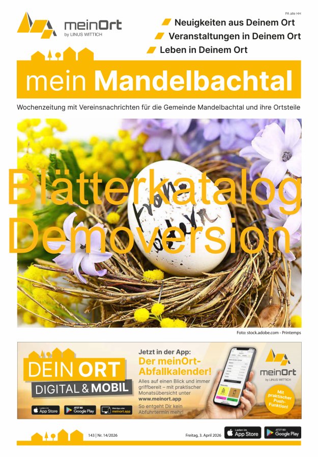 mein Mandelbachtal Titelblatt 14/2026