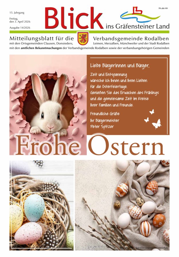 Blick ins Gräfensteiner Land VG Rodalben Titelblatt 14/2026