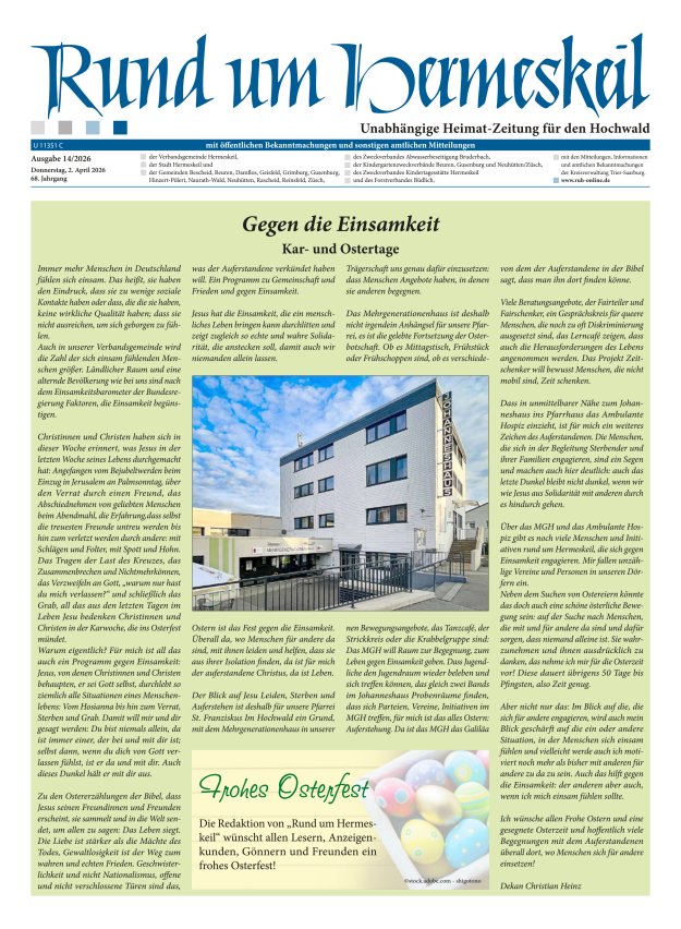 Rund um Hermeskeil Titelblatt 14/2026